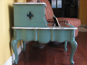 European Paint Finishes: ~ Pair of French Provincial End Tables