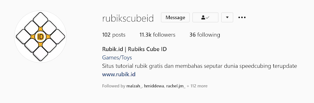 instagram rubik's cube indonesia