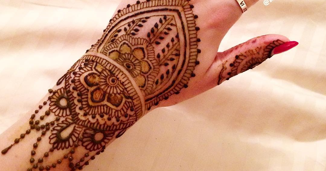 Motif Henna Tangan Simple