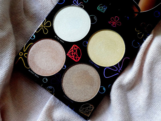 HipDot Sandy Cheeks 4 Shade Highlighter Palette Review, Photos, Swatches