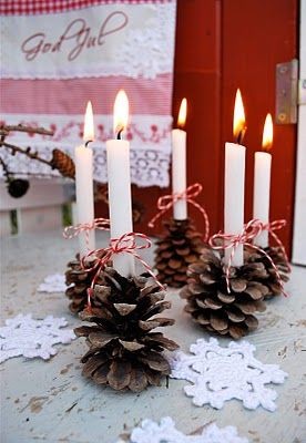 Decoração de Natal com pinhas Blog de Decoração Reciclar e Decorar