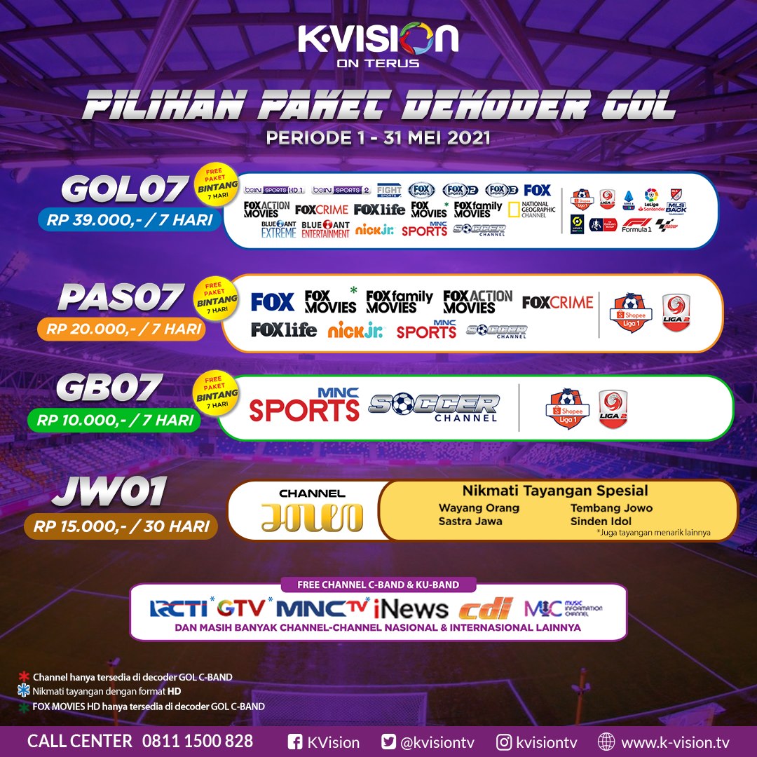 Brosur KVision Bromo dan Cartenz , KVision GOL, Brosur