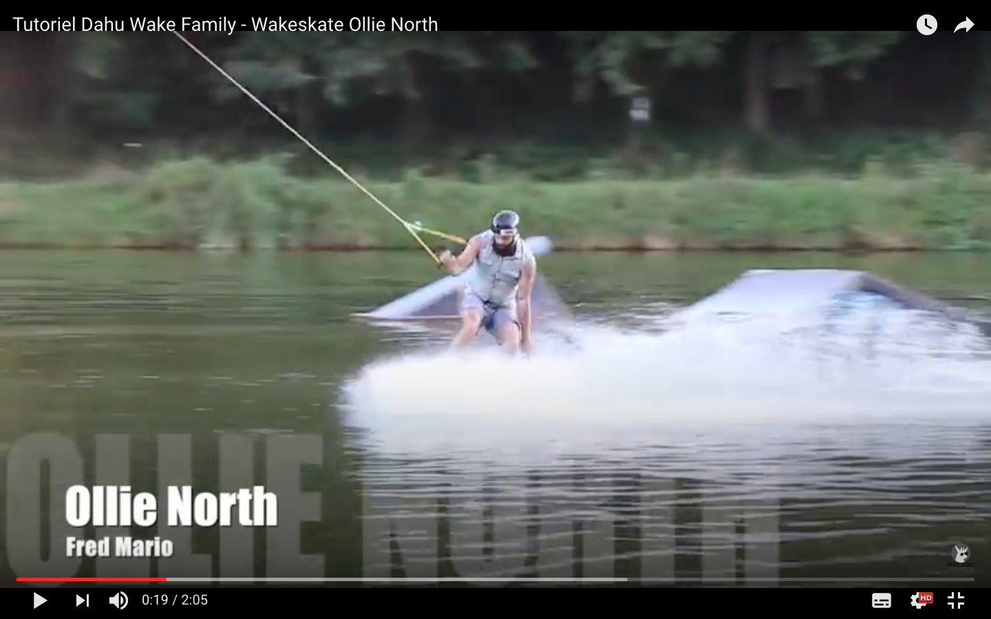 Tutoriel Wakeskate Ollie North Dahu Wake Family