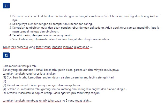 Contoh Soal Langkah Langkah Menyusun Teks Prosedur