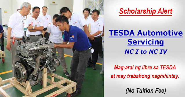 Scholarship Alert: TESDA Automotive Servicing