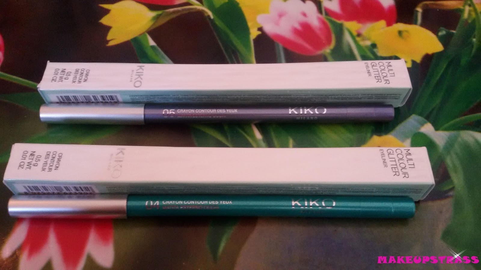 MAKEUPSTRASS Review Multicolor Glitter Eyeliner Spring2.0 Kiko