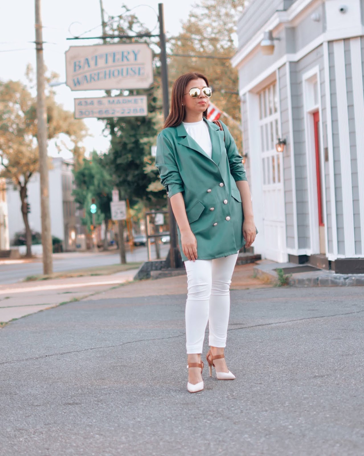 Como Combinar Un Blazer Verde En Verano - MARIESTILO