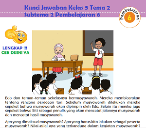 Kunci Jawaban Kelas 5 Tema 2 Subtema 2 Pembelajaran 6 www.simplenews.me