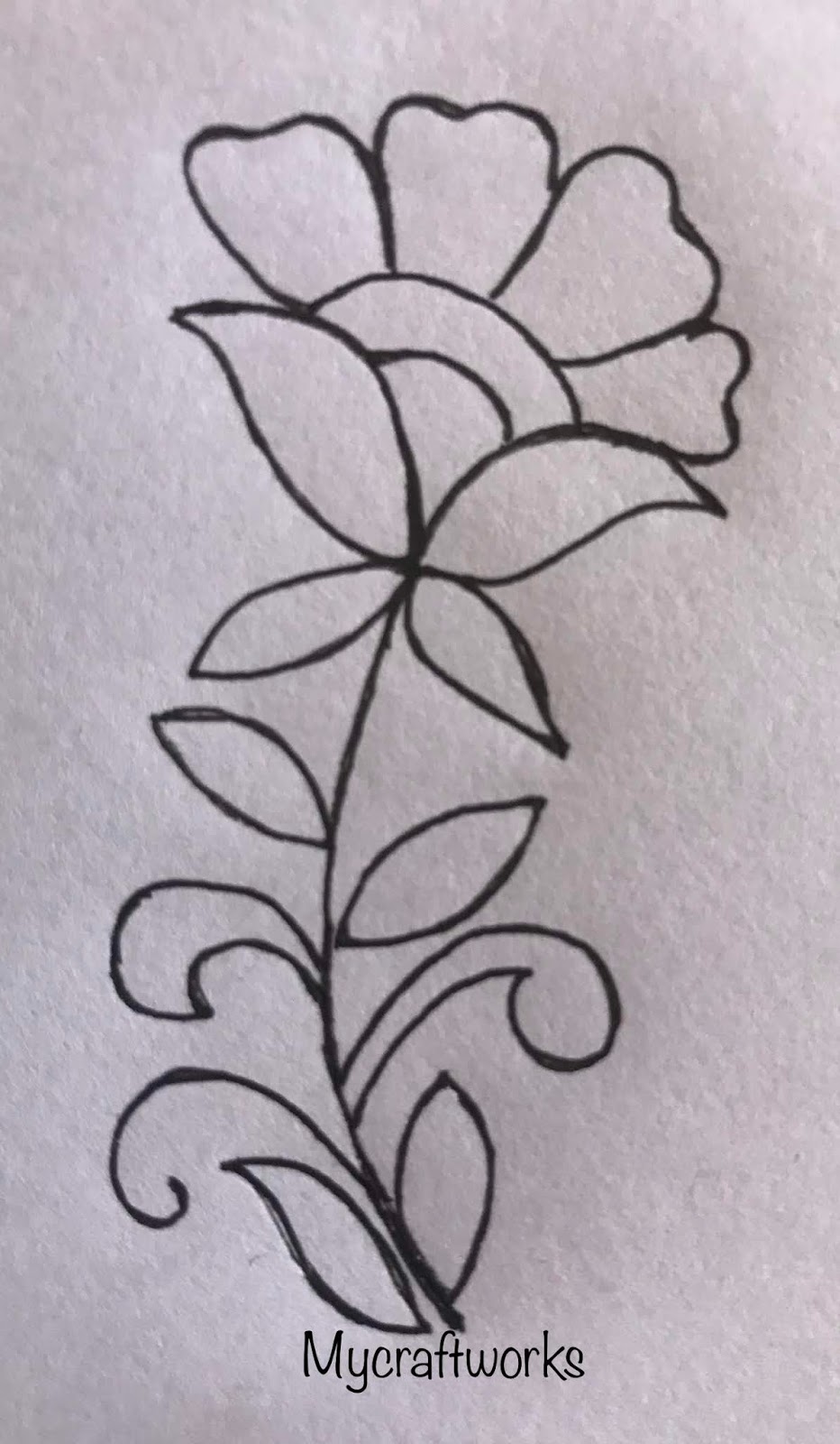 MY CRAFT WORKS Embroidery design Running stitch