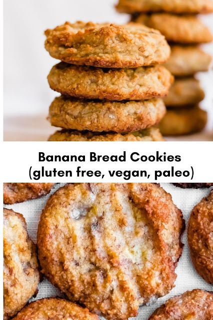 Banana Bread Cookies (gluten free, vegan, paleo)