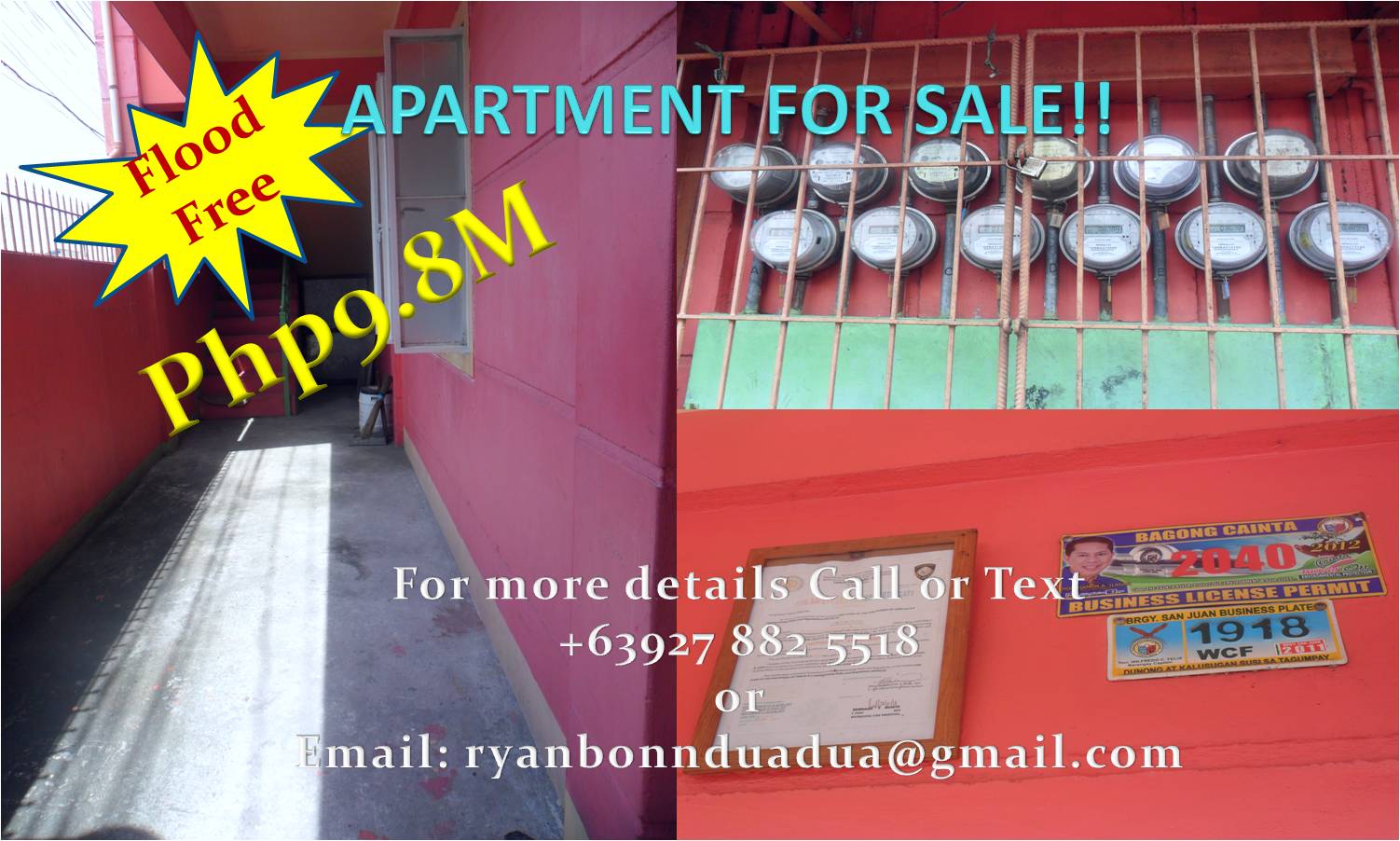 Apartment for Sale in Cainta Near Taytay Rizal
