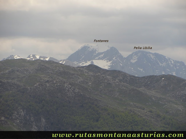 Fontanes y Peña Ubiña desde la Siella