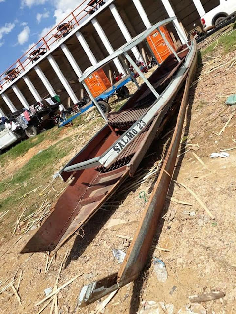Acidente entra lancha e canoa em Rio Tocantins
