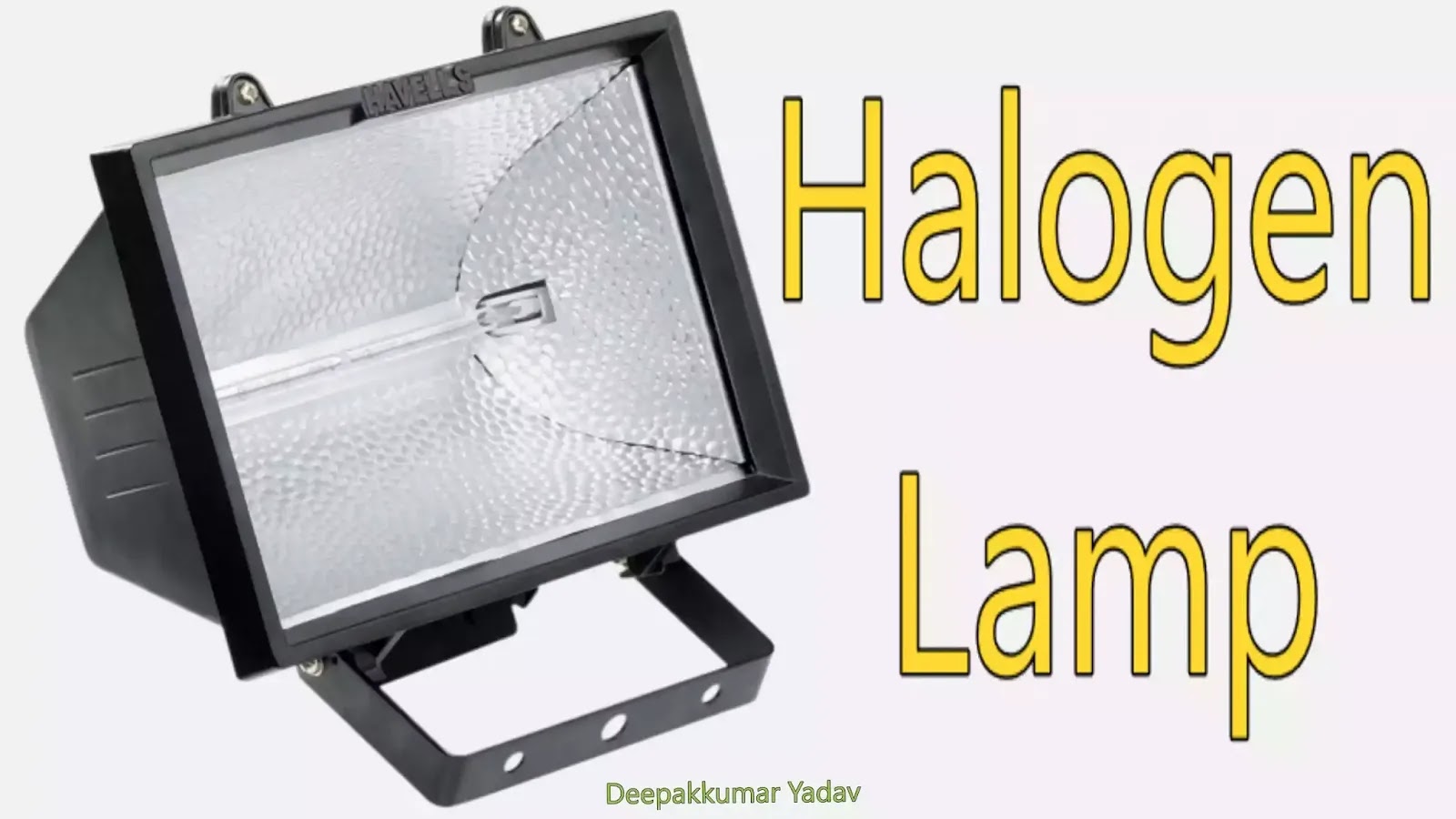 Halogen Desk lamp Bulb working Construction & Application