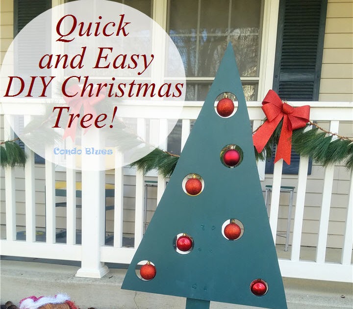 Condo Blues: How To Make Outdoor Christmas Tree Decorations
