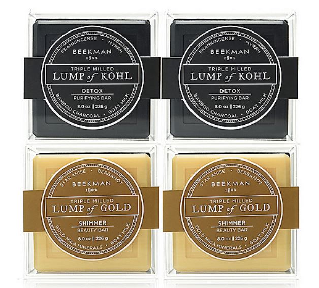 The Beauty Alchemist Beekman 1802 Lump of Kohl & Lump of Gold Soap Sets