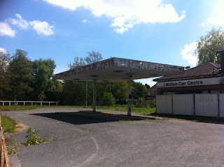 Abandoned petrol station, Milton Lilbourne, Wiltshire