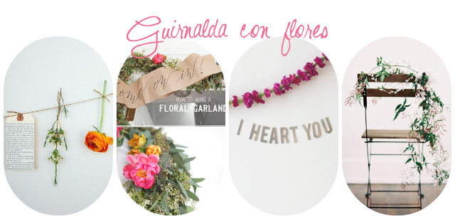DIY guirnalda flores