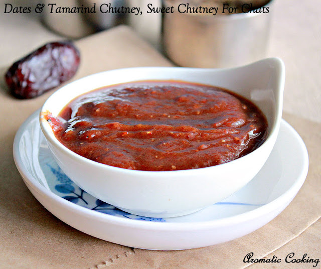 Aromatic Cooking Dates And Tamarind Chutney, Sweet Chutney For Chats