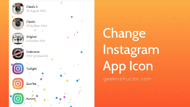 Change Instagram app logo icon Change Instagram app logo icon