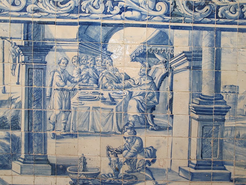 Porcelana Brasil azulejos antigos na Igreja