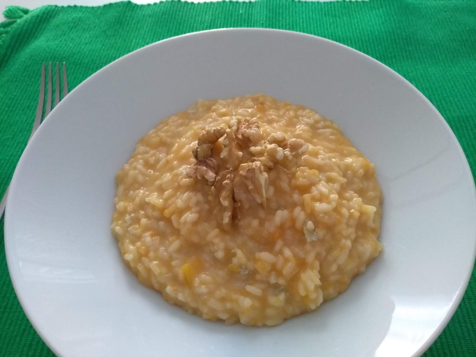 Espe Saavedra, en la cocina RISOTTO DE CALABAZA, Y NUECES