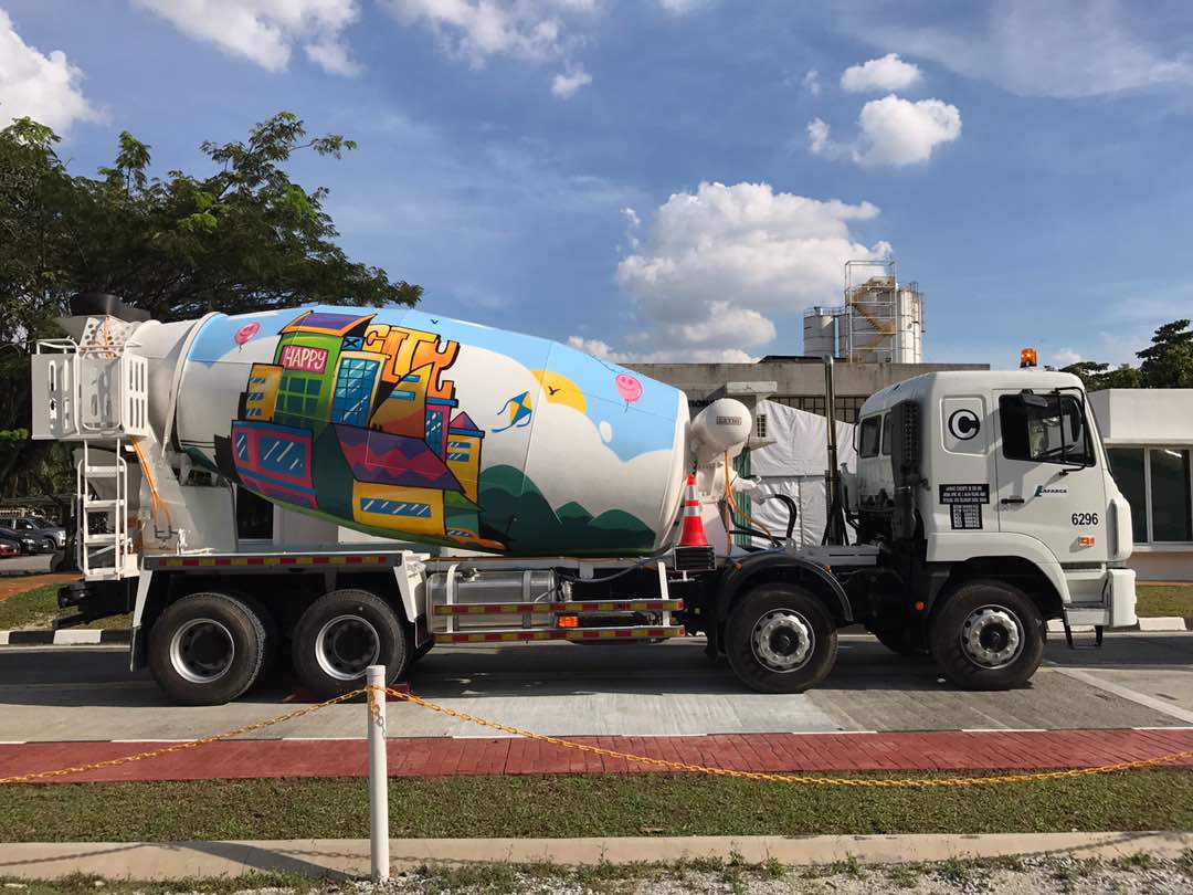 Perol Graffiti Malaysia: Lafarge Cement Truck Graffiti