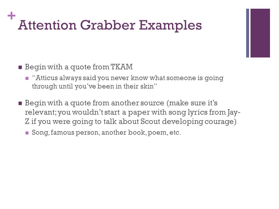 attention grabber examples for essays