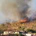 Chapada Diamantina: Fumaça de incêndio encobre vista da cachoeira Véu de Noiva entre Rio de Contas e Livramento 