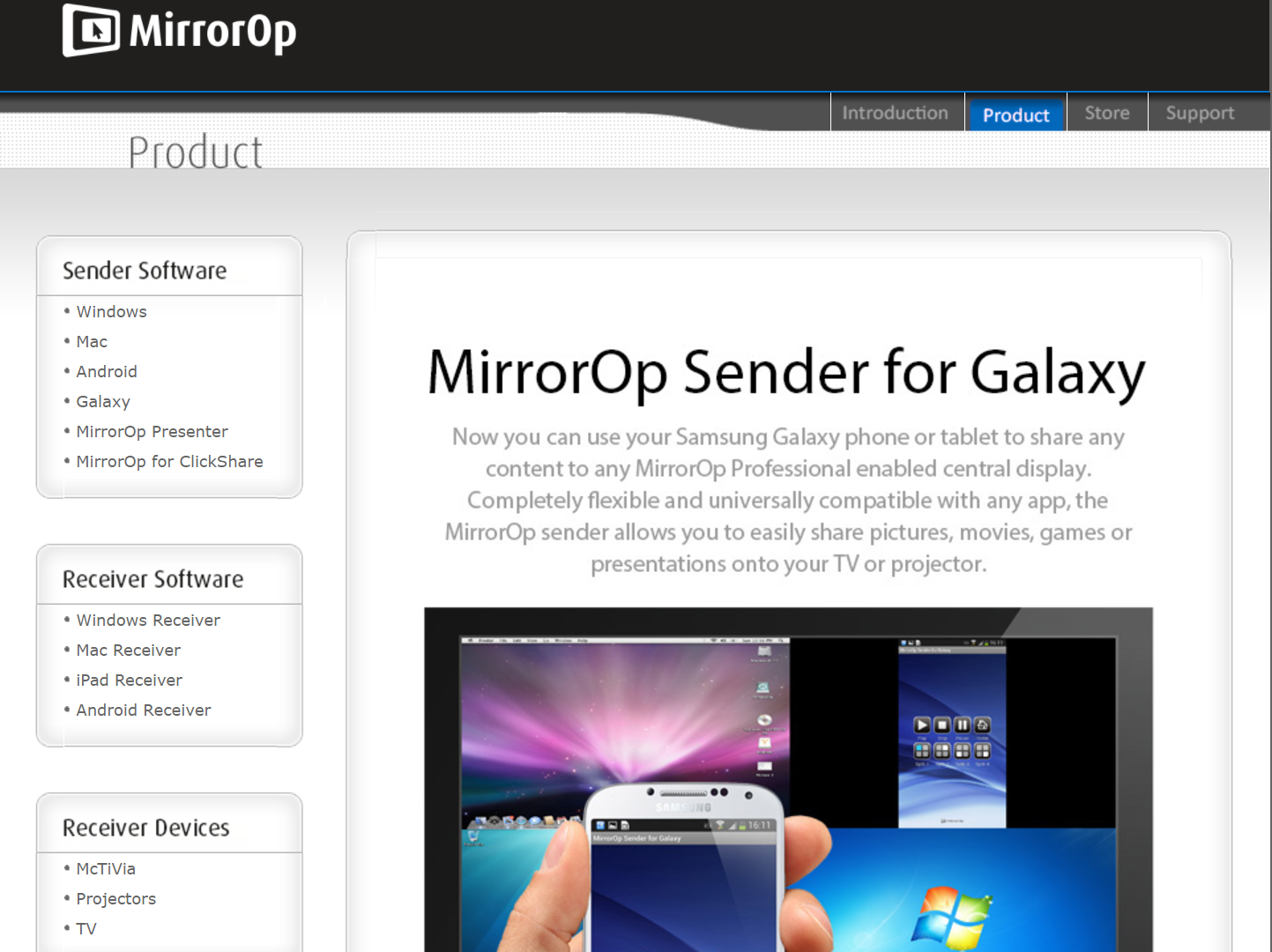 mirrorop sender windows key