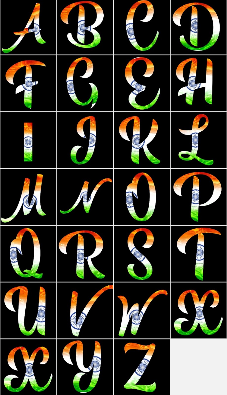Featured image of post Alphabet Tiranga Image A To Z Independence Day Letters Print free cursive alphabet letters with a to z