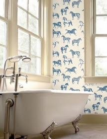 Pompas de Ideas: Baños Vintage: Wallpaper I