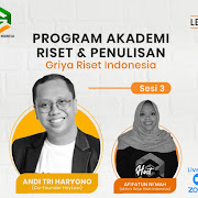 Andi Tri Haryono Co-Founder of HeyLaw Berbagi Tips Menulis Opini di Media Massa dalam Acara Griya Riset Indonesia