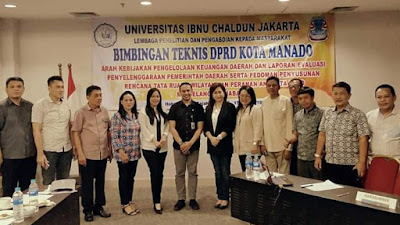 DPRD Manado - Universitas IBNU Chaldun Jakarta Gelar Bimtek Pengelolaan Keuangan dan Penyusunan RTRW
