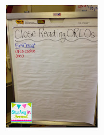 Stuckey in Second: Close Reading with Oreos {by Primary Polka Dots}