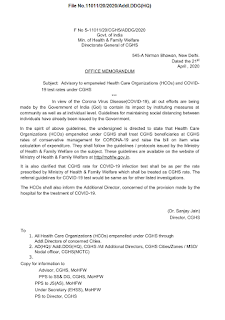 mohfw-cghs-rate-for-covid-19-infection-test-by-empanelled-hcos
