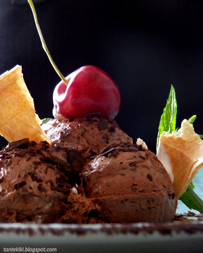 Παγωτό σοκολάτα υγείας, χωρίς παγωτομηχανή 