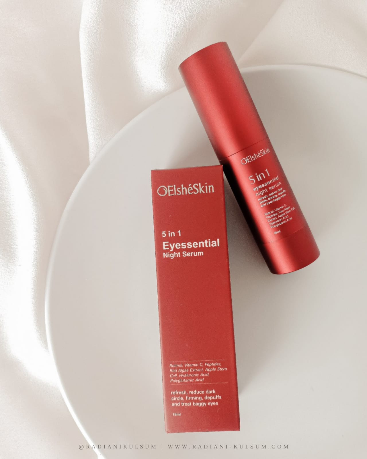 ElsheSkin 5 in 1 Eyessential Night Serum, Eye Serum yang Bantu Pudarkan