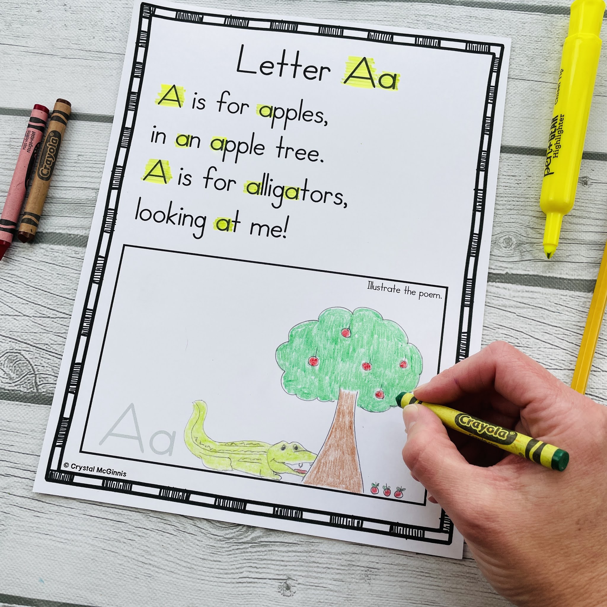 Alphabet Poems for Shared Reading Mrs. McGinnis' Little Zizzers