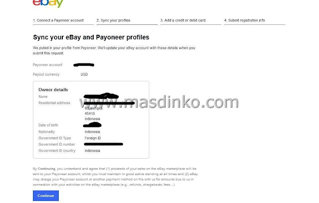 Cara Daftar Ebay Managed Payment dengan Payoneer 100% Berhasil