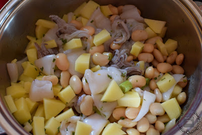 calamari e fagioli in umido