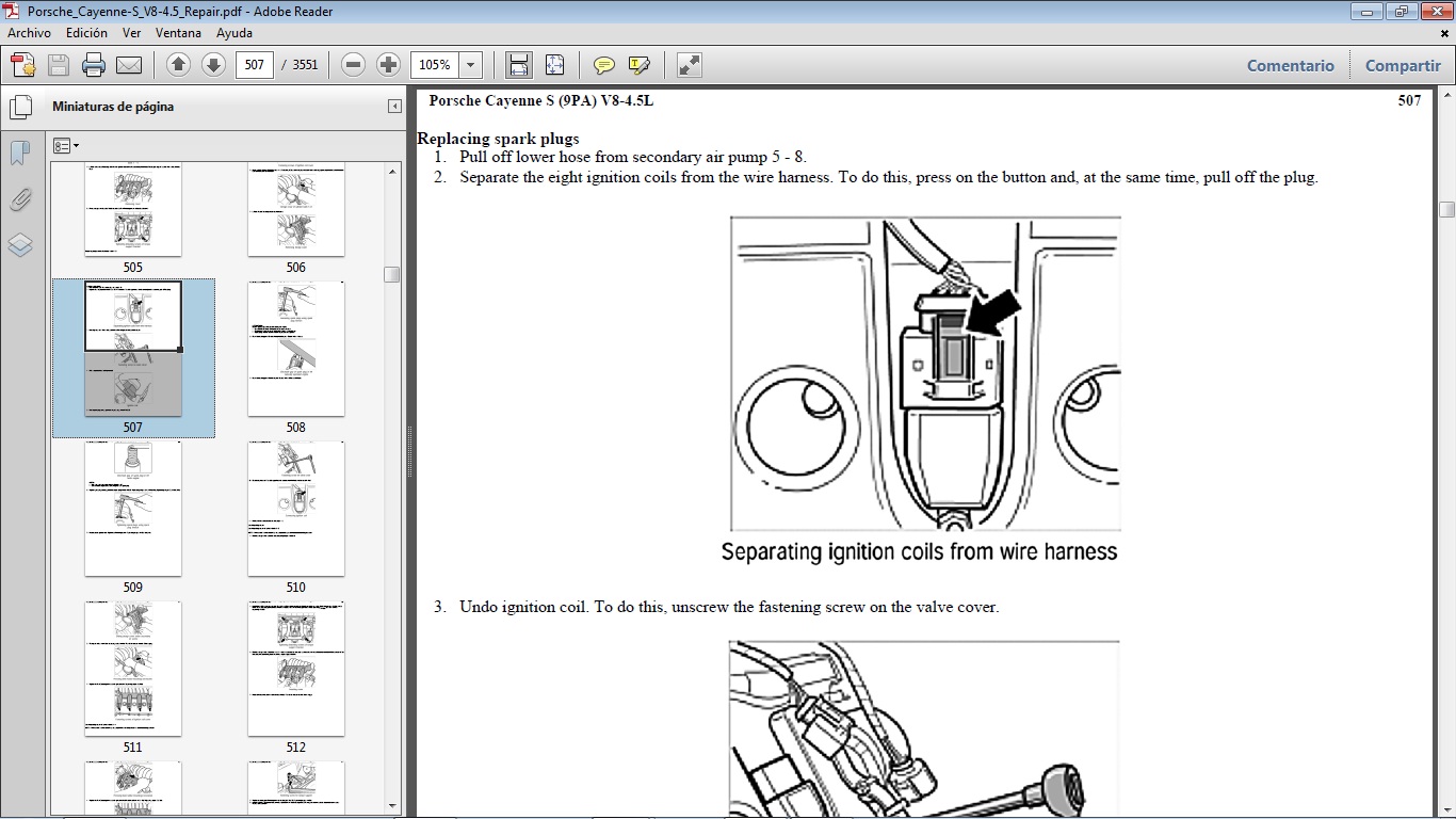 Manuales de Taller de PORSCHE Manual de Taller del PORSCHE CAYENNE S