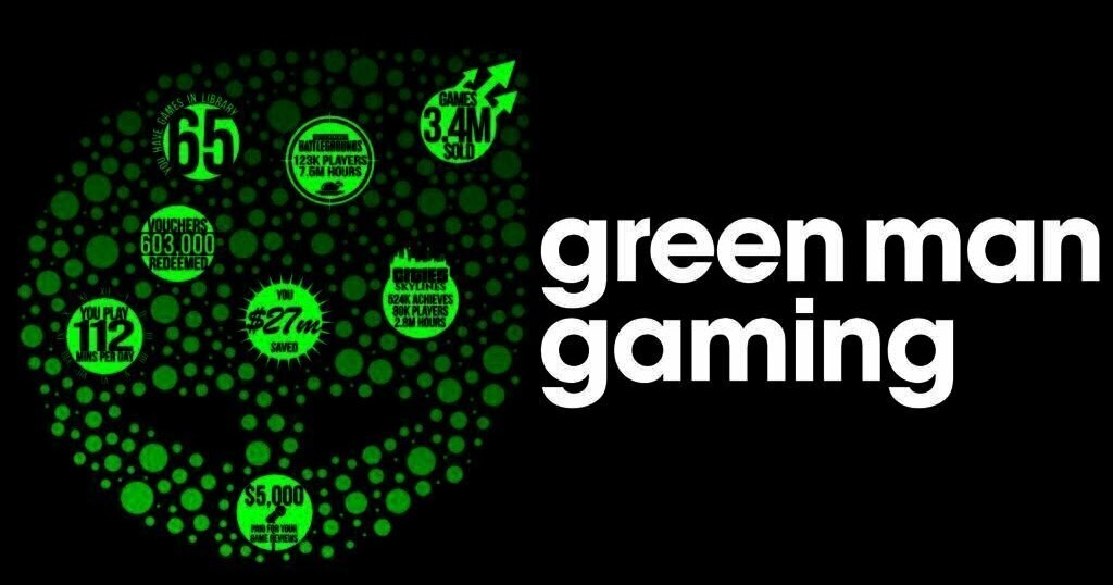 Игра зеленый ключ. Green man Gaming. Зеленый человек игра. Green man logo.