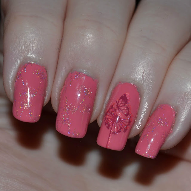 Pink Dandelions Partly Cloudy With A Chance Of Lacquer