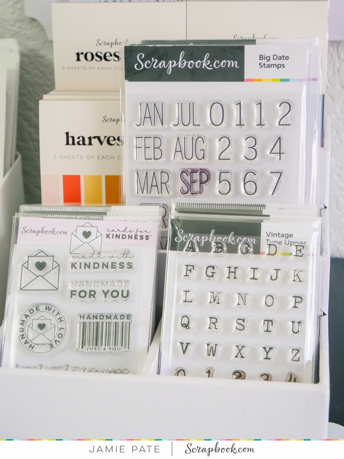 Work Space Wednesday | Five Ways to Organize Scrapbook Supplies by Jamie Pate