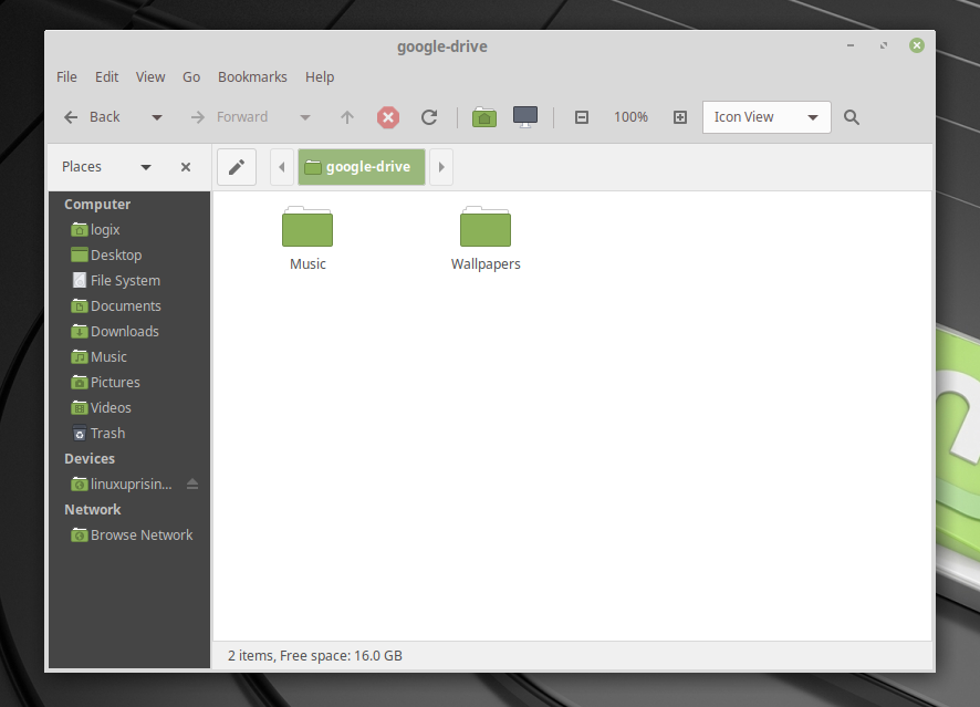 Mounting Google Drive On Xfce Or Mate Desktops Ubuntu Linux Mint