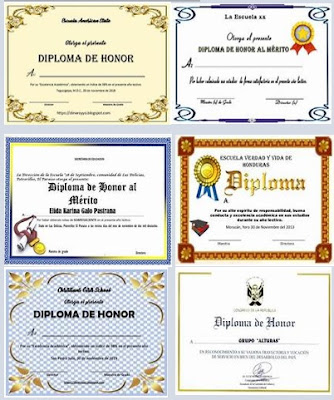 diplomas de honor imagenes lindas