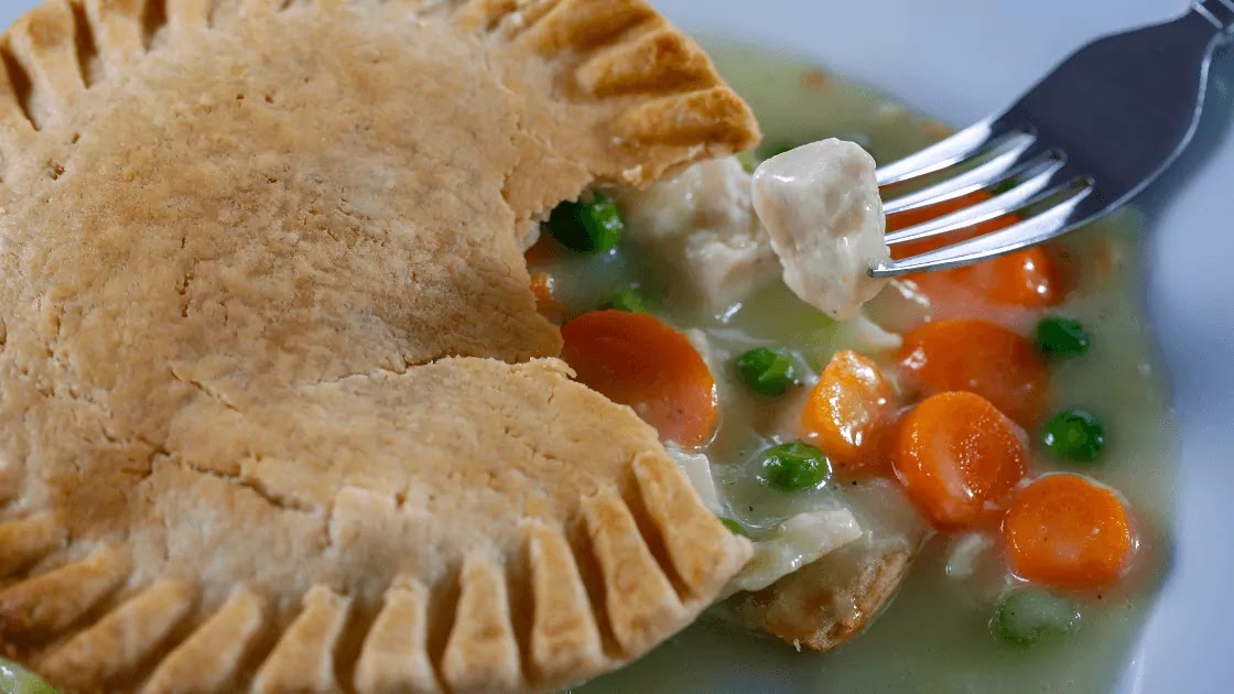 pot pie with fresh vegetable