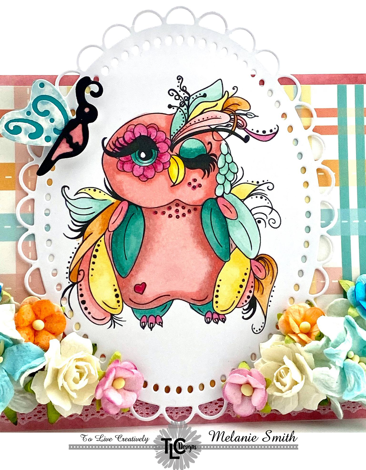 Melanie Stamps TLC Designs Winking Wanda