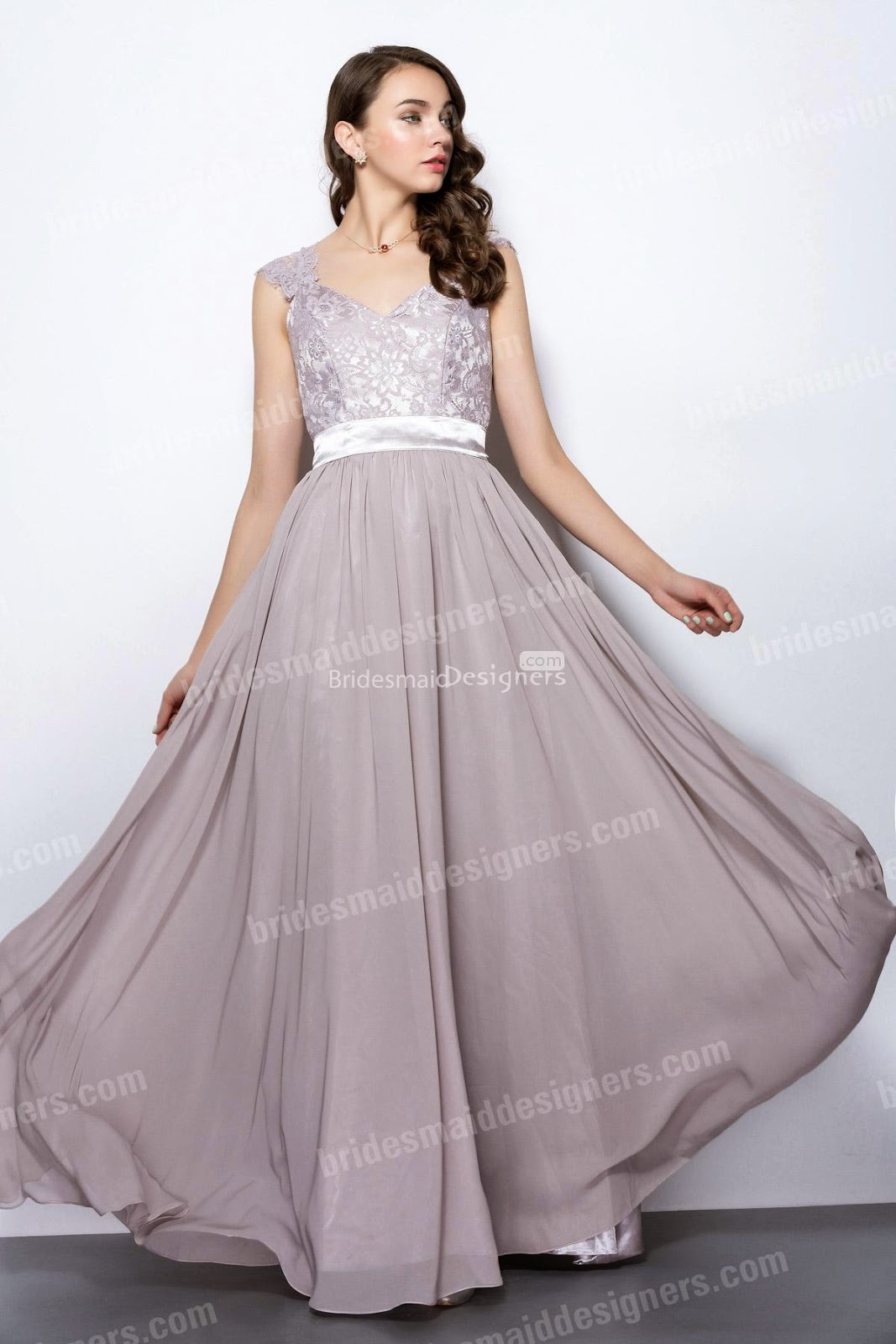 http://www.bridesmaiddesigners.com/v-neck-long-lace-applique-cap-sleeve-chiffon-bridesmaid-dress-1058.html